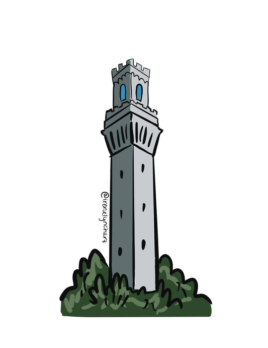 Pilgrim Monument Provincetown Sticker | Coastal Vinyl Decal