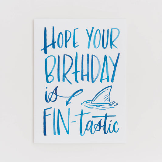 FIN-tastic Birthday greeting card