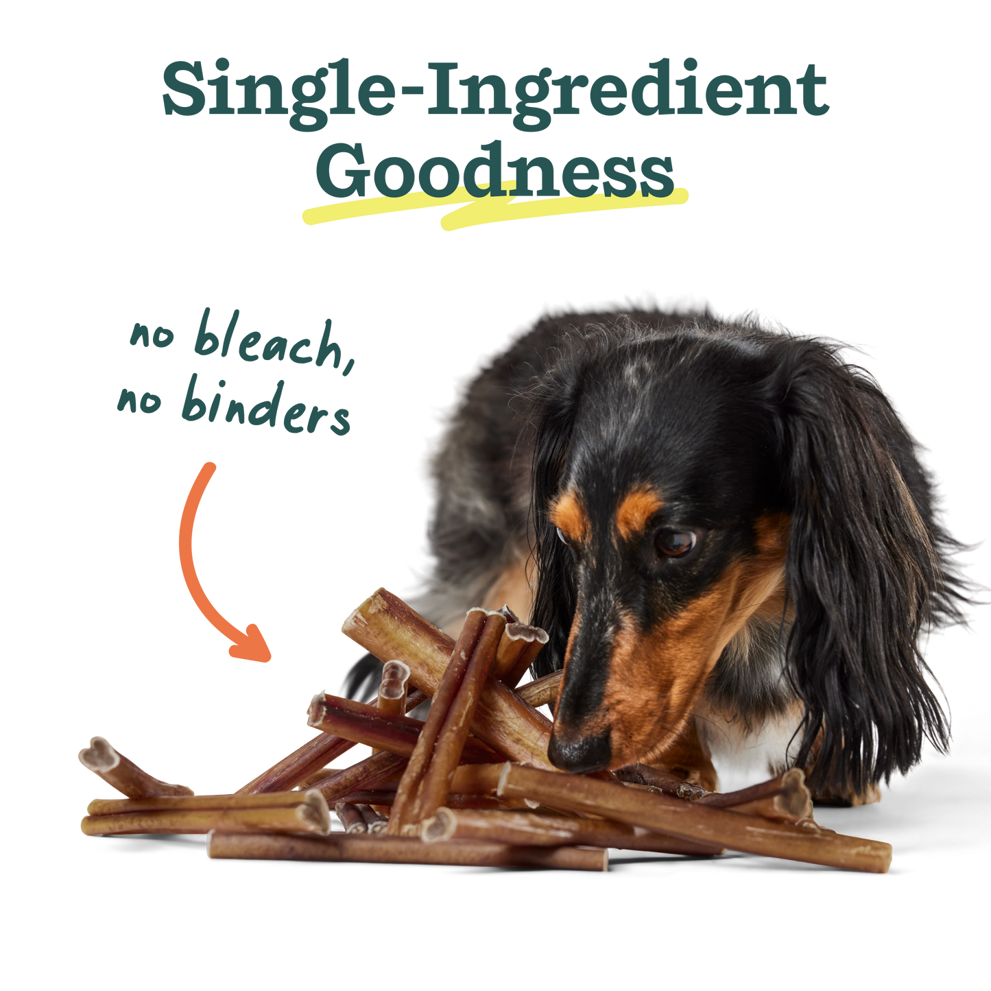 BullySafe Chews - Pure Collagen: Beef / 6-inch 5 pack