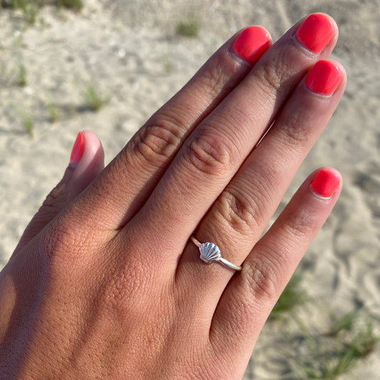 Seashell Adjustable Ring