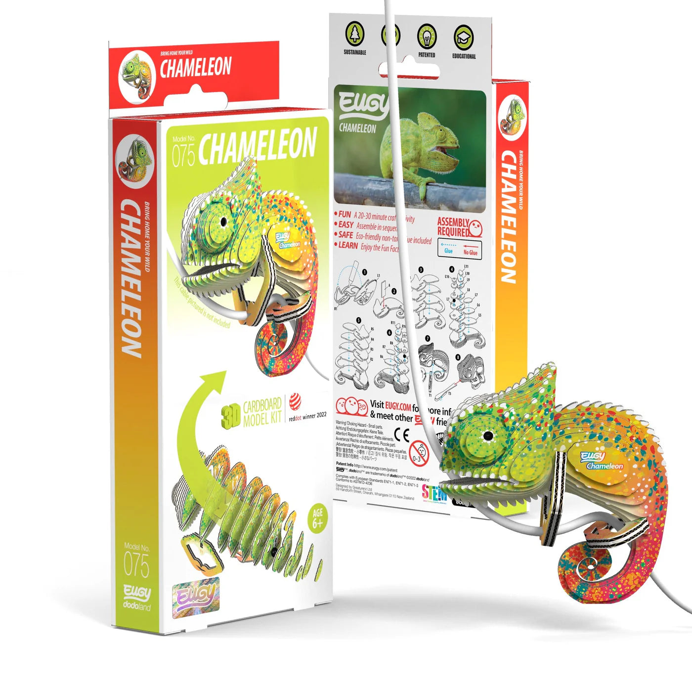 Eugy Chameleon 3D Puzzle
