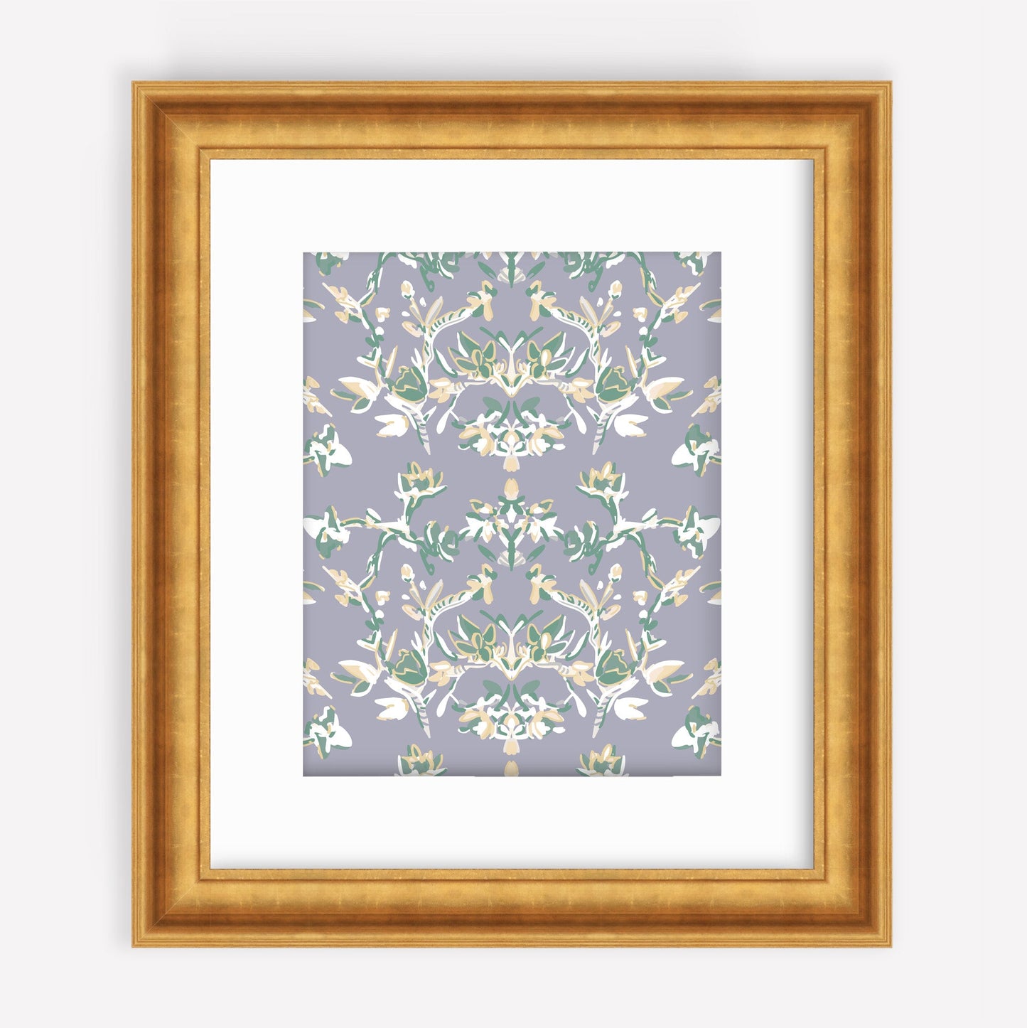 Lavender Garden, Abstract Botanical
