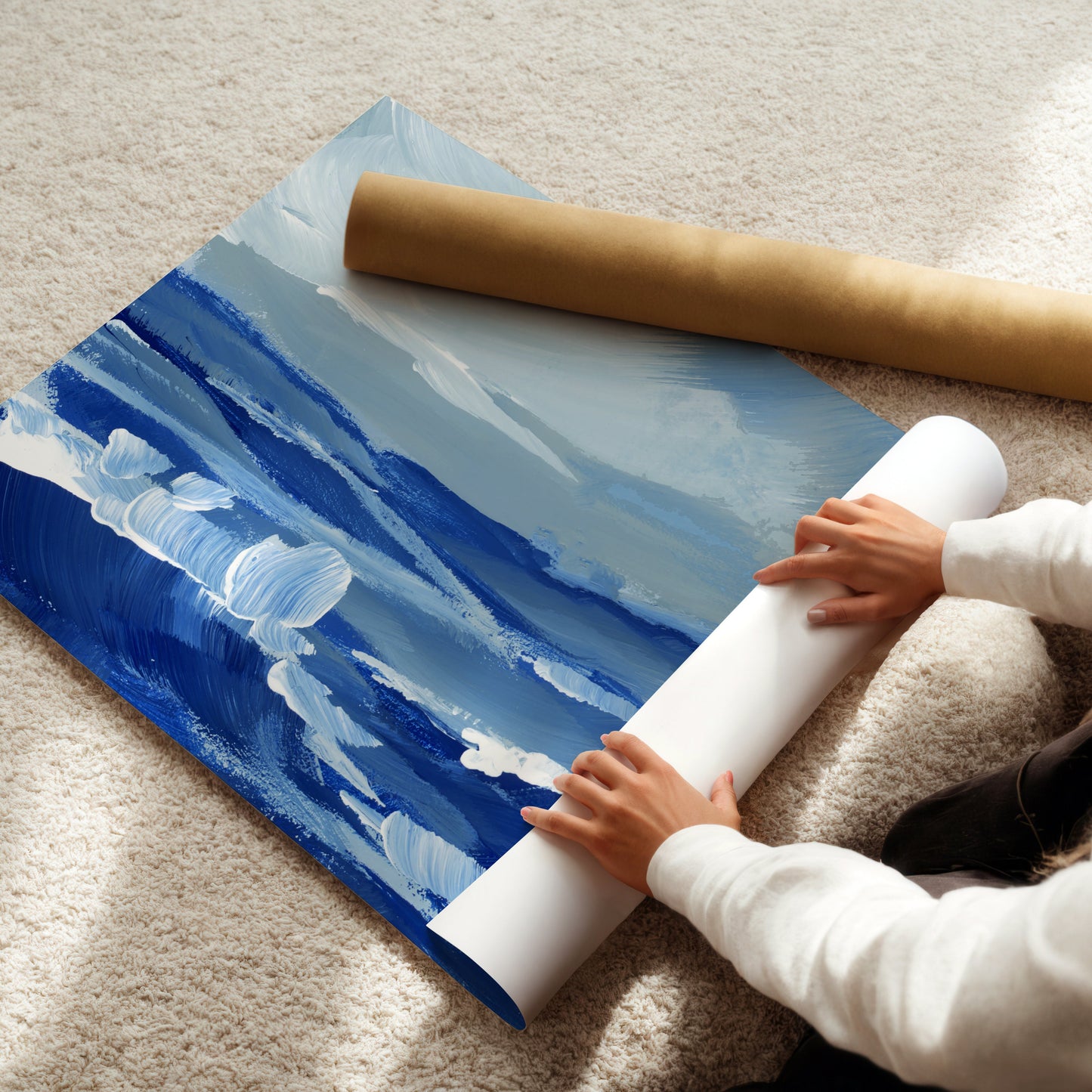 Ocean Valley Diptych, Set of 2 Prints