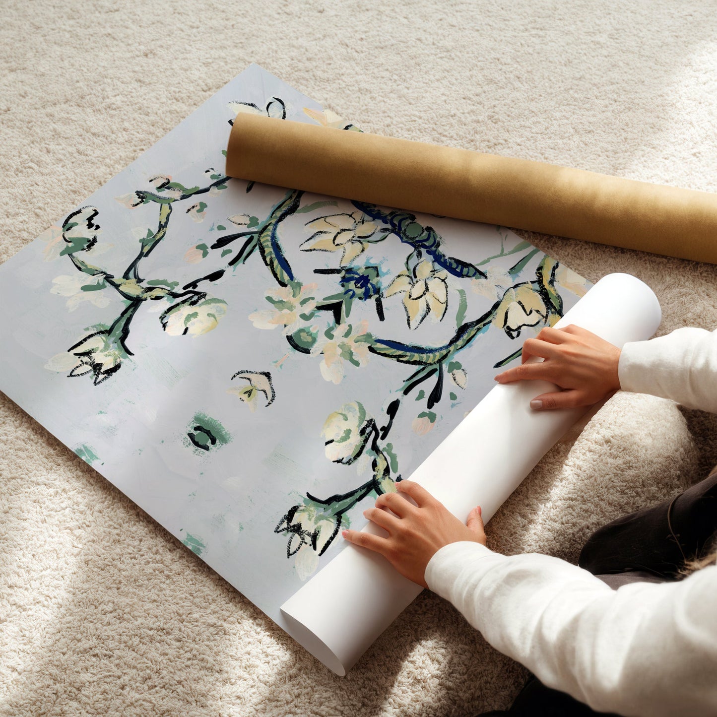 Queen Amytis Floral, Abstract Botanical