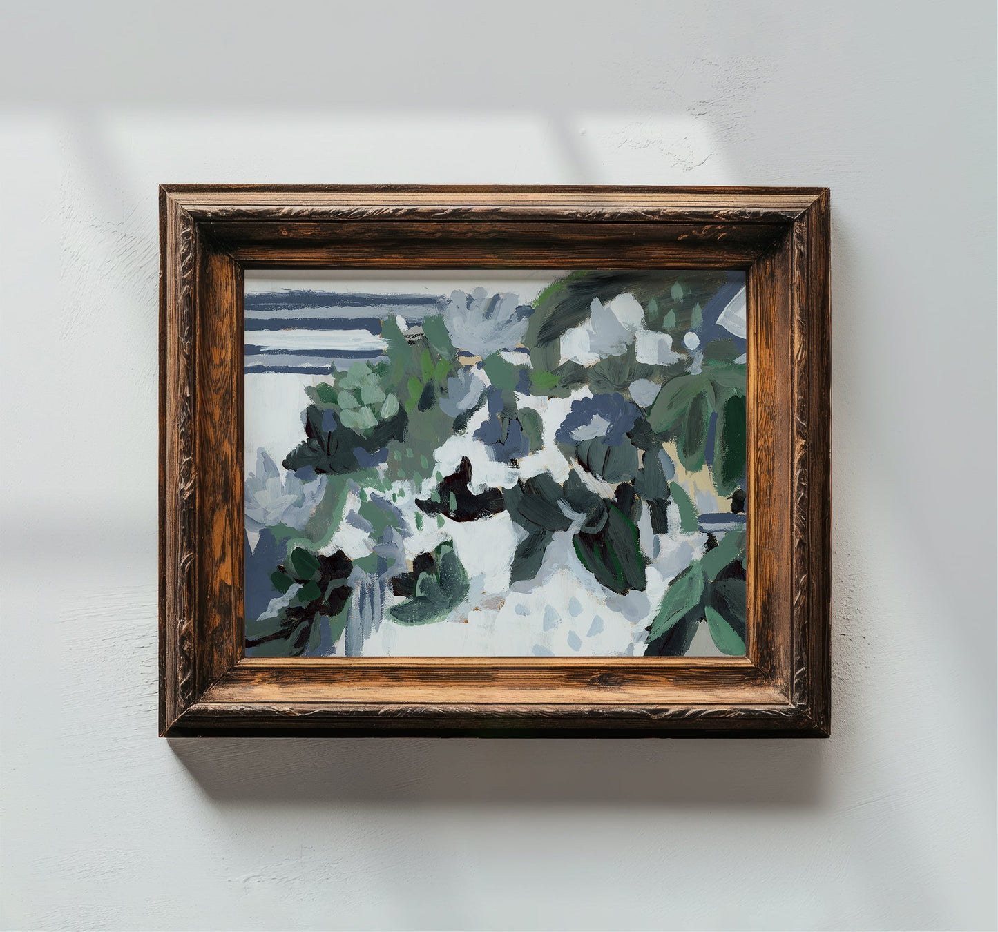 St. George's, Abstract in Blues, Fine Art Print