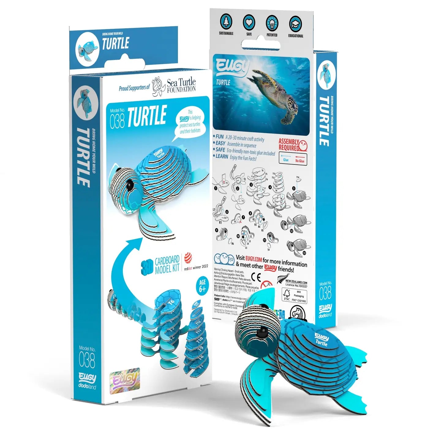 Eugy Turtle 3D Puzzle