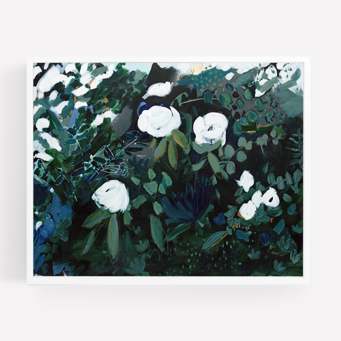 Black Floral Print, Fine Art Print