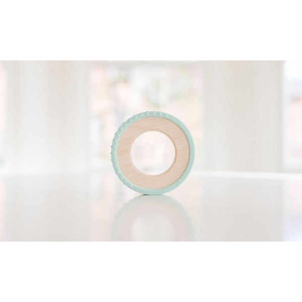 Silicone Wrapped Wooden Baby Teether